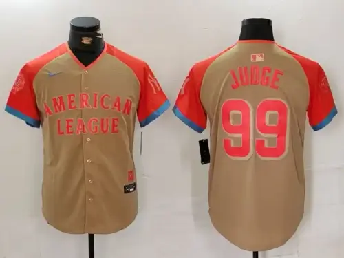 American League Aaron Judge Nike Cream 2024 MLB All-Star Game Limited Player Jersey