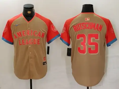 American League Adley Rutschman Nike Cream 2024 MLB All-Star Game Limited Player Jersey