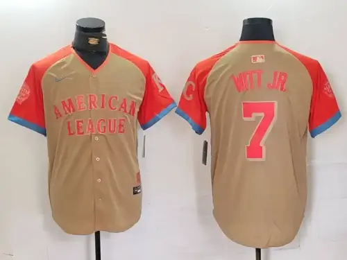 American League Bobby Witt Jr. Cream 2024 MLB All-Star Jersey