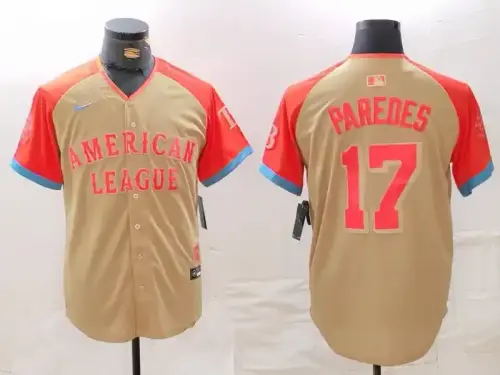 American League Isaac Paredes Cream 2024 MLB All-Star Jersey