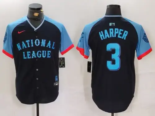 National League Bryce Harper Nike Navy 2024 MLB All-Star Jersey