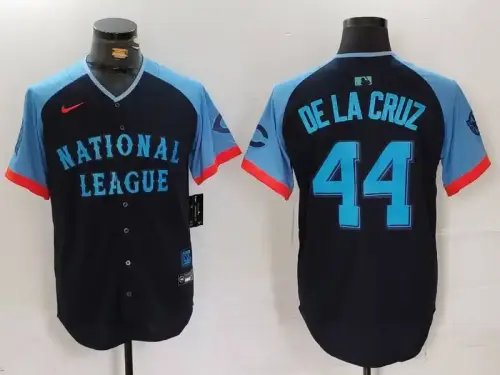 National League Elly De La Cruz Navy 2024 MLB All-Star Jersey