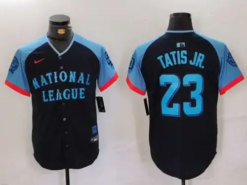 National League Fernando Tatis Jr. Nike Navy 2024 MLB All-Star Jersey