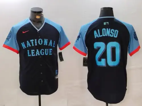 National League Pete Alonso Navy 2024 MLB All-Star Jersey