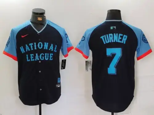 National League Trea Turner Navy 2024 MLB All-Star Jersey