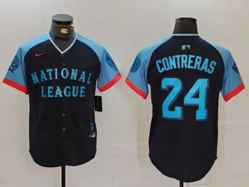 National League William Contreras Navy 2024 MLB All-Star Jersey