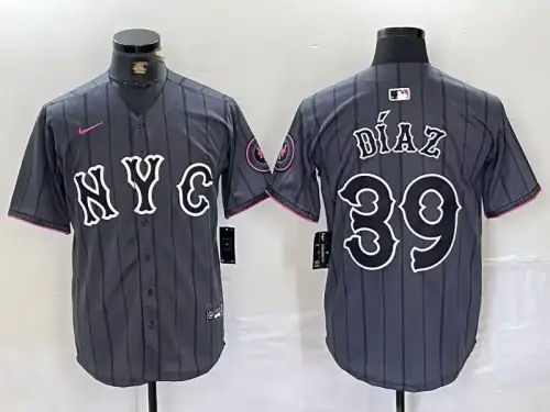 New York Mets #39 Edwin Diaz 2024 City Connect Gray Jersey