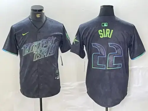 Tampa Bay Rays #22 Jose Siri 2024 City Connect Black Jersey